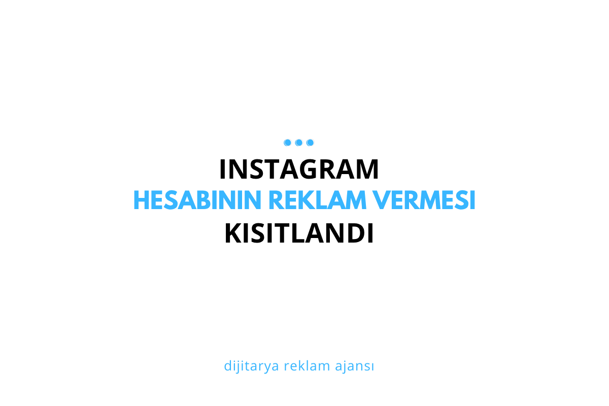 Instagram Hesabının Reklam Vermesi Kısıtlandı Kesin Çözüm Yolu 2025